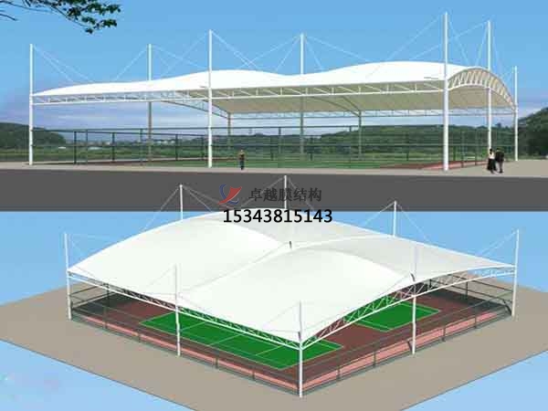 潜江篮球场膜结构罩棚/顶棚张拉膜公司【生产厂家】 　　